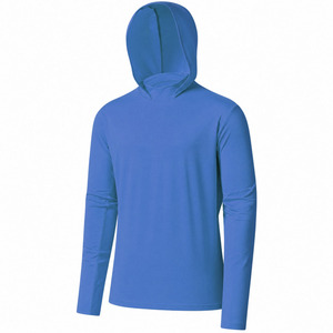 Camisetas con Capucha Personalizadas con Protección Solar UV UPF 50+ Unisex, Manga Larga, para Pesca, con Máscara, para Adultos, de Poliéster y Algodón - Product Image 1