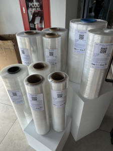 Film laminé souple à haute résistance à la traction pour usage industriel, surface lisse, transparent, LLDPE coulé, 500 m, qualité machine, intaglio - Product Image 4