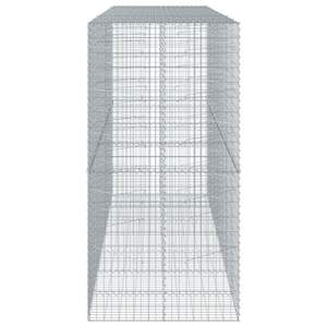 137,8 \ "x39.4 \" x78.7 \ "Cesta de gaviones de hierro galvanizado con cubierta Producto de paisajismo y cubierta - Product Image 4