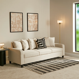 Muebles de sofá para sala de estar producidos en Indonesia. Sofá de interior hecho de madera de teca blanda con 3 asientos largos y grandes - Product Image 3