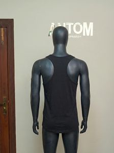 High Quality Men's Square Collar Tank Top Latest Casual Design Breathable Quick Dry Stylish for Fitness Low MOQ Online Sale - Product Image 3