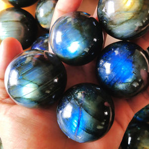 Esfera de Labradorita, Piedra Preciosa Natural, Bola de Cristal con Múltiples Destellos, Piedra Curativa, Esfera Decorativa Hecha a Mano, Venta al por Mayor, África, a Granel - Product Image 6