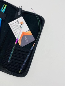 Alicates profesionales multifuncionales de acero inoxidable de grado quirúrgico arcoíris para extensiones de cabello con microloop y gancho para cuentas - Product Image 3