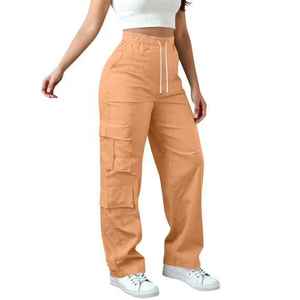 New Arrival Plus Size Women Wide Leg Sweatpants Cargo Jogger <b>Pants</b> High Waist Quick Dry Breathable Loose Fit Casual Trousers - Product Image 3