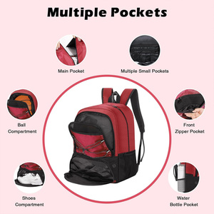 Sacs à dos de football avec logo personnalisé, sacs d'équipe sportive, équipement d'entraînement de football, fabricant OEM Pakistan, exportation mondiale - Product Image 2