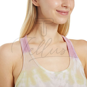 Débardeur Tie & Dye pour femmes, vente en gros, personnalisé pour femmes, débardeur de sport pour femmes, débardeur Tie & Dye personnalisé pour femmes - Product Image 6