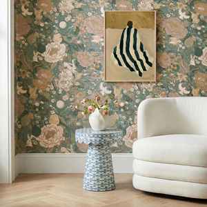 Taburete Artesanal de Concha de Capiz con Diseño Único de Lazo Festoneado e Incrustaciones de Nácar para Dormitorio o Sala de Estar - Product Image 4