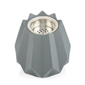 Brûleur d'encens Bakhoor géométrique moderne avec coupelle en acier inoxydable, porte-encens Oud arabe, décoration parfumée pour la maison, export - Product Image 1