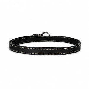 Women Black Leather <b>Belt</b> <b>Silver</b> <b>Buckle</b> Fashion Waist <b>Belt</b> for Ladies Casual Dress Jeans Wholesale Supplier Custom OEM Factory - Product Image 2