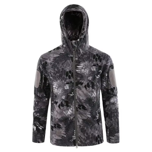 Veste de chasse en softshell camouflage d'hiver unisexe GRACE SIGN, résistante à l'eau et isolée - Product Image 3