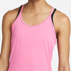 Factory Direct Sale Women Tank <b>Top</b> Knitted Front Logo Lightweight Polyester Cotton Blend High Quality All Sizes Available - Product Image 5