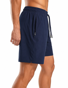<b>Men</b> Performance Training <b>Shorts</b> with Secure Zipper Pocket, Lightweight <b>Quick</b>-<b>Dry</b> Stretch Fabric, Elastic Drawstring Waistband - Product Image 2
