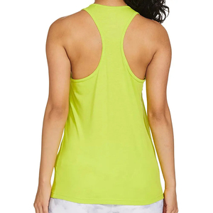 Women's <b>Lime</b> <b>Green</b> O-Neck Sleeveless Knitted Tank <b>Top</b> Casual Solid Color Quick Dry Polyester <b>Vest</b> <b>Top</b> - Product Image 5