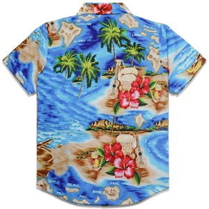Camisa Hawaiana para Hombre, Manga Corta, Estampada, Cuello en V, Transpirable, Tejido de Punto, Ecológica, Secado Rápido, 100% Algodón - Product Image 4