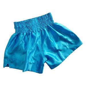 Shorts Tailandeses Personalizados al por Mayor, Shorts de Muay Thai Ligeros y Transpirables de Tela de Poliéster, Ropa Deportiva de Entrenamiento con Logotipo Personalizado - Product Image 3