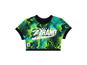 Sexy Custom Logo Neon Green Marble Print <b>Bikini</b> <b>Set</b> Wholesale Sublimation Halter <b>Triangle</b> 2 Piece Swimsuit Brazilian Beachwear - Product Image 2