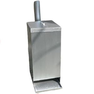 Incinérateur de déchets de jardin rectangulaire haut en acier inoxydable avec cheminée, disponible à prix de gros. - Product Image 1