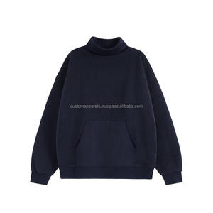 Sweat à capuche col roulé personnalisé en polaire 320G pour homme – Nouvelle collection automne-hiver 2026 - Product Image 6