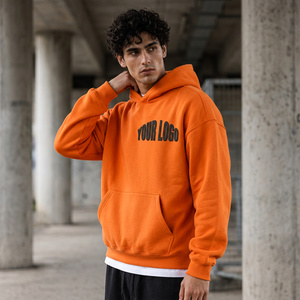 Sudadera con Capucha Extra Grande Personalizada para Hombre, de Algodón Grueso, Estilo Urbano Informal, Ropa Casual - Product Image 3