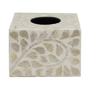 Luxury Bone Inlay Resin <b>Tissue</b> Box Featuring Premium Finish Artistic Design <b>For</b> Sophisticated Interior Styling - Product Image 4