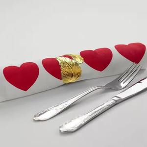 Increíbles servilleteros metálicos que realzan la belleza de la simplicidad en el diseño de la mesa, también funcionan de forma igualmente exitosa para celebraciones formales. - Product Image 5