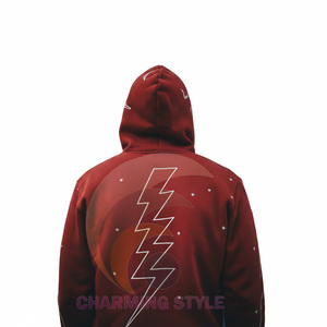 Ensemble de jogging vintage personnalisé pour homme, survêtement respirant délavé à l'acide avec pantalon de survêtement évasé à jambe droite et sweat à capuche pour le printemps - Product Image 5