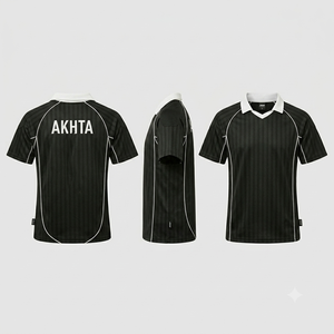 T-shirt de course surdimensionné pour homme avec logo personnalisé, en jersey de polyester, coupe ample, col rond, manches courtes, anti-plis, décontracté, fitness - Product Image 5