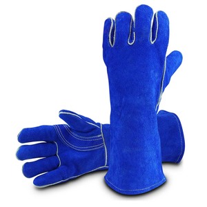 Gants de soudage en cuir de mouton pour hommes, approvisionnement en gros, gants de sécurité industriels robustes, gants mécaniques pour soudage TIG, texture lisse - Product Image 1