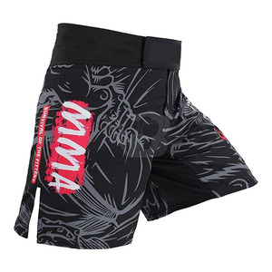 Pantalones Cortos de MMA para Hombre, Artes Marciales Mixtas, Boxeo, Muay Thai, Ropa de Entrenamiento, Impresión por Sublimación, 100% Poliéster, Logotipo Frontal, Ajuste Atlético - Product Image 4
