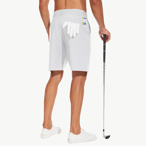 Shorts de golf personnalisés avec logo, séchage rapide, évacuation de l'humidité, décontractés d'été, taille mi-haute élastique, extensibles, avec poches - Product Image 2