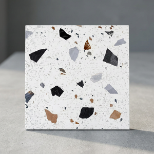 Carrelage antidérapant en céramique 3D pour salle de bain intérieure 400x400mm et carreaux de sol en terrazzo - Product Image 2