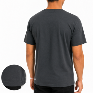 Camiseta Promocional Tubular 100% Algodón para Hombre - Cuello Redondo, Manga Corta, Corte Regular |   Fabricante OEM al por mayor en Bangladesh - Product Image 3