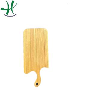 Meilleure vente de plateau de service en bois écologique de forme ovale avec base en caoutchouc plat de cuisine du Vietnam (TH 3102B) - Product Image 4