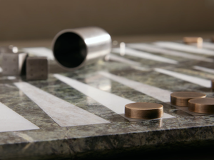 <b>Marble</b> Backgammon Board Rectangle Minimalist Design Durable Indoor Tabletop <b>Game</b> Set for Living Room Home Decor - Product Image 4