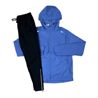 Ensemble de survêtement vintage haute performance pour homme, imprimé, couleur unie, coupe-vent, éco-responsable, veste et pantalon pour la course en extérieur