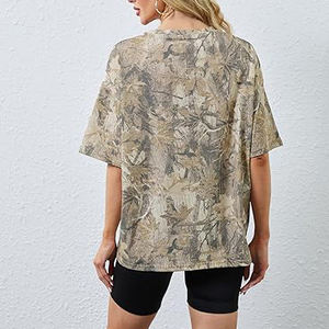 T-shirts décontractés pour femmes Easy Going – Vente en gros, mélange polyester/coton, col rond, streetwear d'été, respirant, écologique, manches courtes - Product Image 3