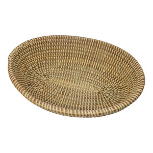 Simple woven oval seagrass <b>fruit</b> basket Handmade <b>Storage</b> Basket Wholesale eco-friendly Made in Vietnam - Product Image 1