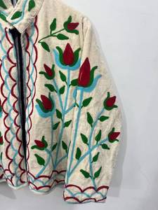 Factory Price <b>Velvet</b> Jacket <b>Women</b> Quilted Floral Suzani Embroidered Winter Jacket Boho Vintage Ethnic <b>Coat</b> - Product Image 2
