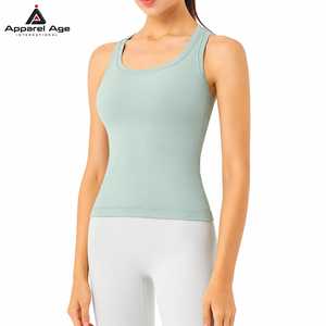 Hot Selling Custom Logo <b>Women's</b> Plus Size Yoga <b>Top</b> Loose Hollow Out Back Tanks <b>Vest</b> Sexy Sleeveless Workout Gym Sports Tank <b>Top</b> - Product Image 3