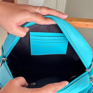 Nuevas llegadas turquesa flecos redondos encanto occidental y estilo Boho moderno cuero de vaca genuino bandolera bolsos Casuales - Product Image 6