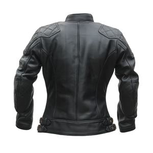 Chaqueta de cuero sintético para hombre, chaqueta de motociclista personalizada de alta calidad, color negro, para invierno, venta al por mayor - Product Image 3