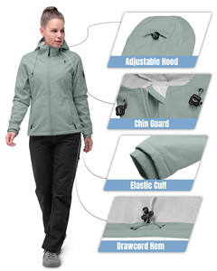 Chaqueta Softshell para Mujer 2026 con Puños Elásticos Ajustables, Ajuste Cómodo, Material de Poliéster - Product Image 6