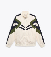 Ensemble de survêtement CONX unisexe pour homme en polyester/nylon, style vintage, respirant, léger, uni, streetwear, veste zippée et pantalon de jogging, élastique
