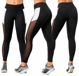 Pantalones de Yoga de Cintura Alta para Mujer, Largos, de Spandex/Nylon, Transpirables, Sin Costuras, con Cierre de Tirón y Bolsillos - Product Image 2