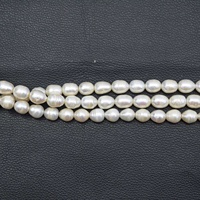 Perles de culture d'eau douce naturelles certifiées IGI, forme baroque, 12x10mm-15x11mm, brins en vrac, vente en gros, collier de perles blanches