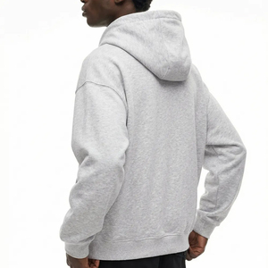 เสื้อฮู้ดครอปผู้ชายขายส่ง แจ็คเก็ตสองชั้นแบบเรียบ ซิปเฉียง ปักลาย รับทำโลโก้ตามสั่ง - Product Image 5