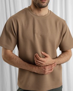 เสื้อยืดผ้าซาตินระบายอากาศลำลองสำหรับผู้ชายในฤดูร้อน - Product Image 5