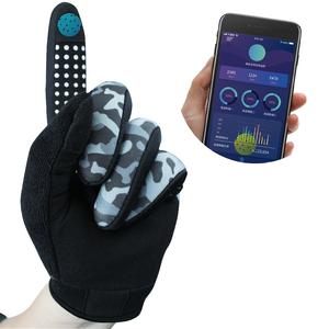 Gants de course à demi-doigts imprimés antidérapants pour cyclisme, unisexe, en polyester, style à enfiler, toutes saisons - Product Image 2