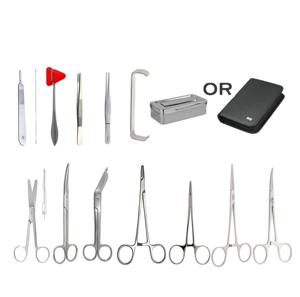 Kit de pratique pour étudiants en médecine - Ensemble de dissection et de suture 9 pièces en acier inoxydable stérilisé Dentavex certifié CE ISO13485 - Product Image 6