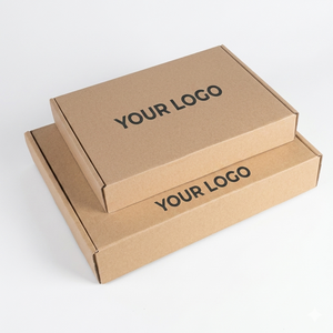 Custom 20x18x8cm Corrugated Packaging <b>Box</b> Flexographic Printed Recycled Paper <b>Shipping</b> Carton OEM Manufacturer Direct - Product Image 5